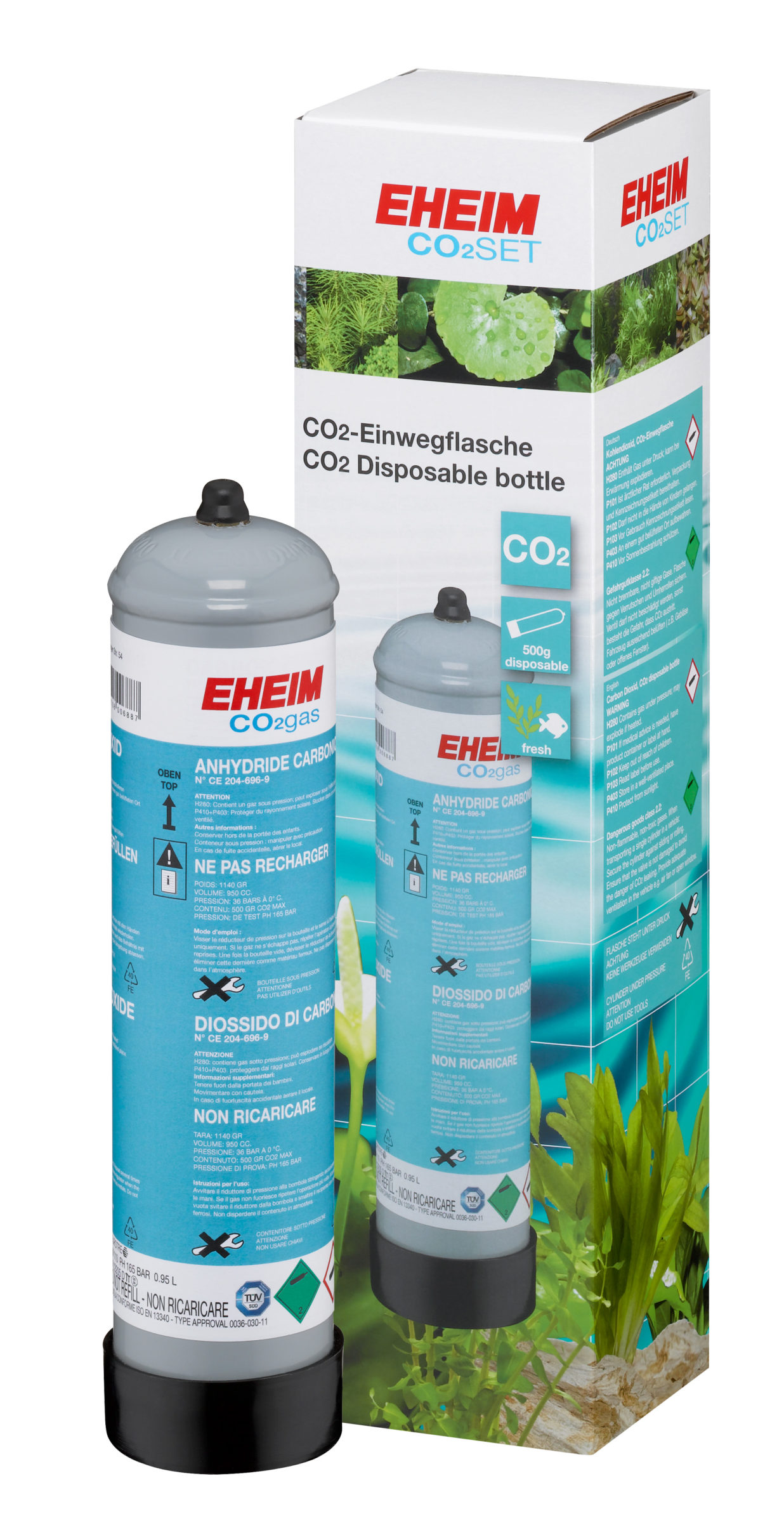 Set completo de CO2 de 500g desechable EHEIM CO2 SET 200 detalle 3