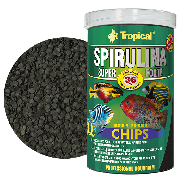 Tropical Super spirulina forte chips vegetal