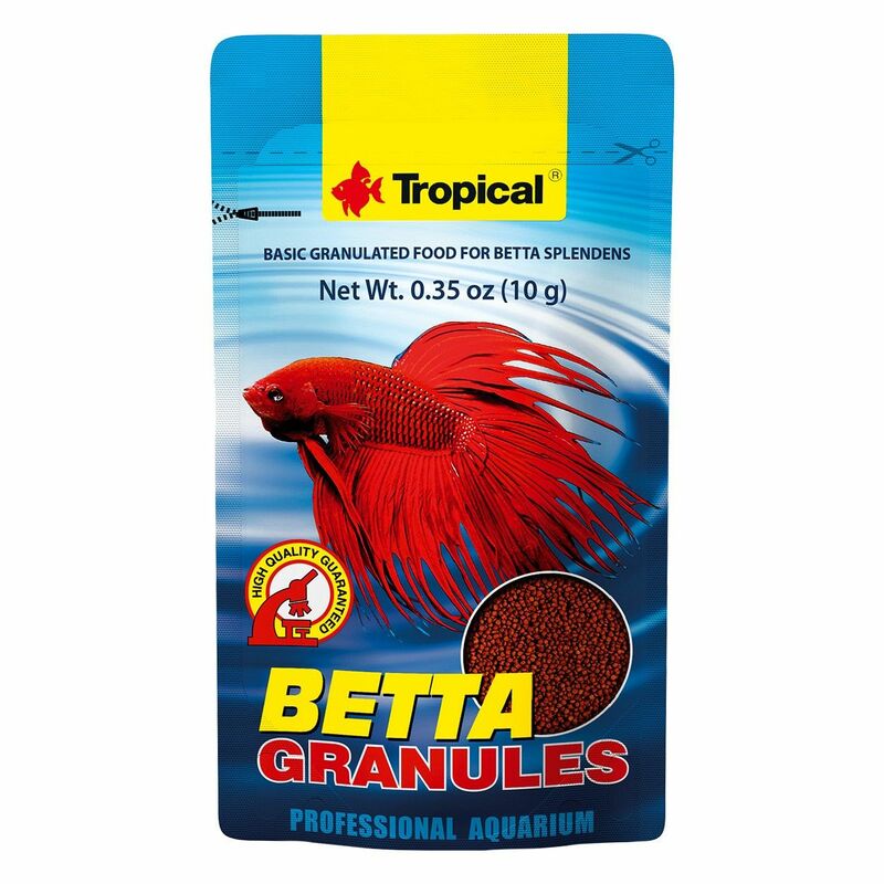 Alimento granulado peces bettas