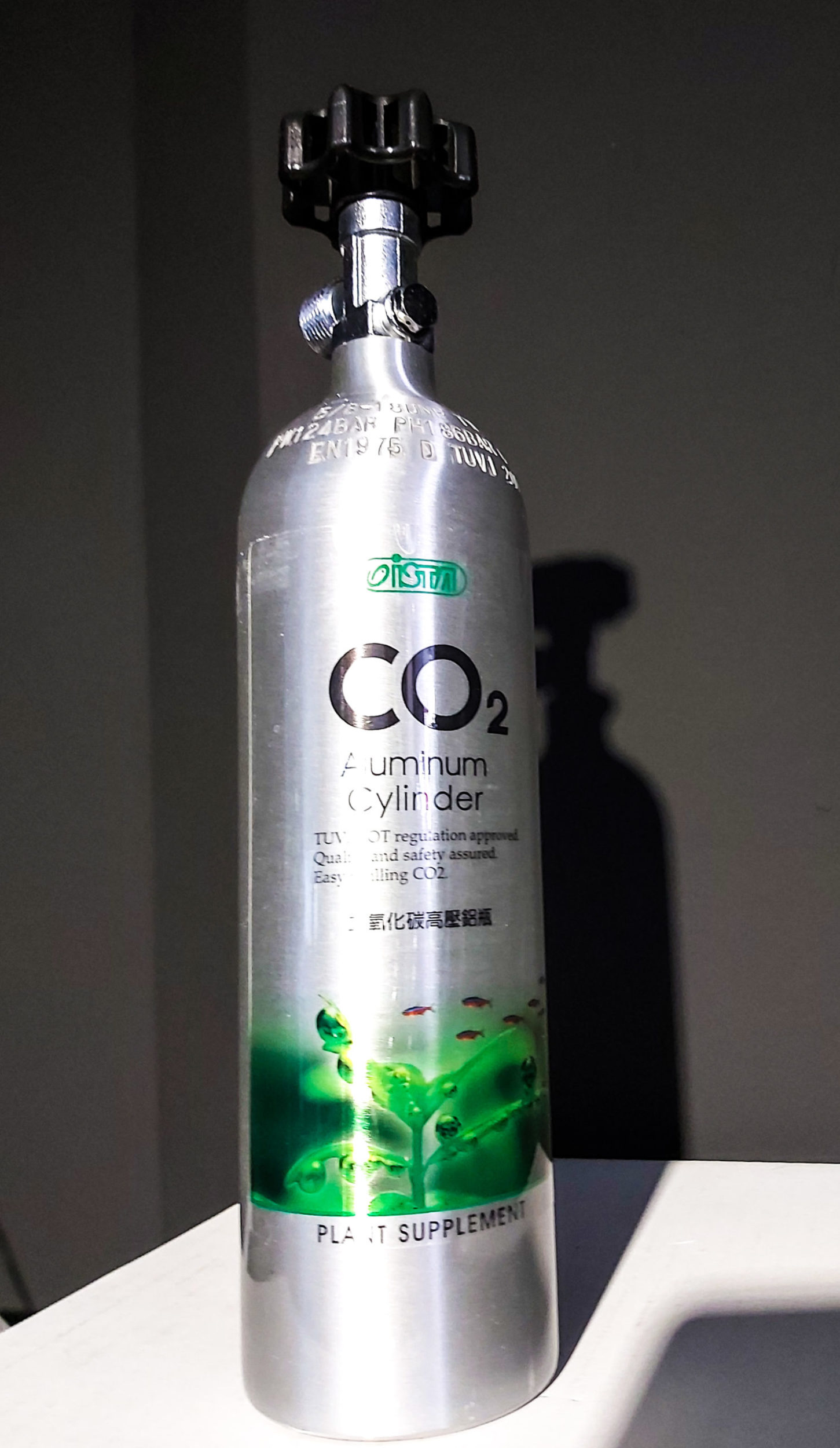 Botella de CO2 3L recargable para acuarios 3